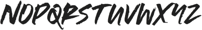Chalker Brush Regular otf (400) Font UPPERCASE