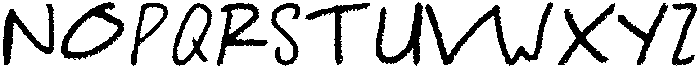 Chalkish Regular otf (400) Font UPPERCASE