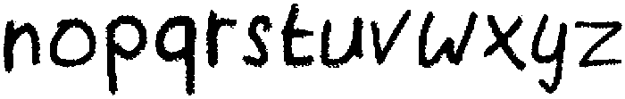 Chalkish Regular otf (400) Font LOWERCASE