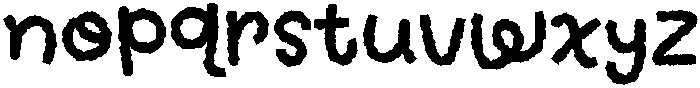 Chalky Kids Regular otf (400) Font LOWERCASE