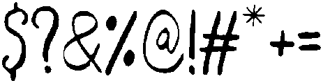 Chalkz Normal otf (400) Font OTHER CHARS