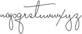 ChalobahSignature otf (400) Font LOWERCASE