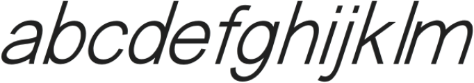 Chalon Italic Regular otf (400) Font LOWERCASE