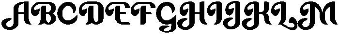 Chalot Regular otf (400) Font UPPERCASE