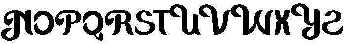 Chalot Regular otf (400) Font UPPERCASE