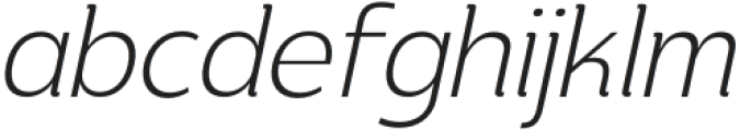 Chalty Italic Extra Light Italic otf (200) Font LOWERCASE