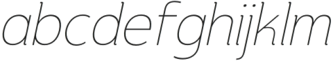 Chalty Italic Thin Italic otf (100) Font LOWERCASE