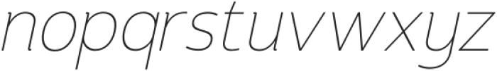 Chalty Italic Thin Italic otf (100) Font LOWERCASE