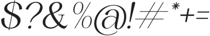 Chambery Italic otf (400) Font OTHER CHARS