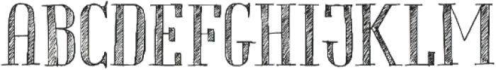 Chameleon Sketch Hatch otf (400) Font UPPERCASE