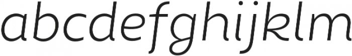 Chamfort Family Light Italic otf (300) Font LOWERCASE