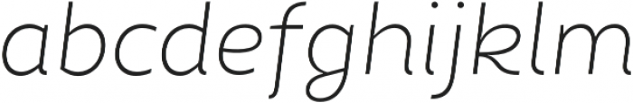 Chamfort Family Thin Italic otf (100) Font LOWERCASE