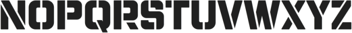 ChampionsStencil-Bold otf (700) Font UPPERCASE