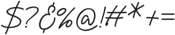 Chandelier Signature Regular otf (400) Font OTHER CHARS