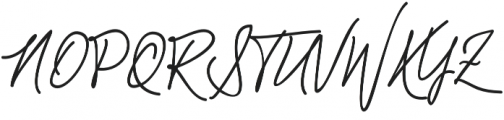 Chandelier Signature Regular otf (400) Font UPPERCASE