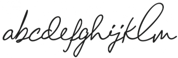 Chandelier Signature Regular otf (400) Font LOWERCASE