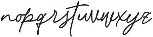 Chandelier Signature Regular otf (400) Font LOWERCASE