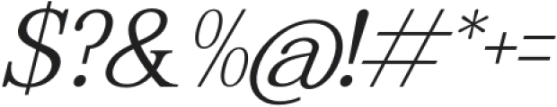 Chandelior Italic otf (400) Font OTHER CHARS