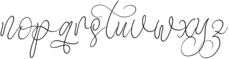 Chandler Beautiful Italic otf (400) Font LOWERCASE
