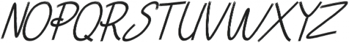 Chandry Italic ttf (400) Font UPPERCASE