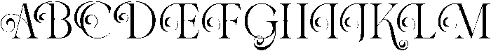 Chanel Gleminore otf (400) Font UPPERCASE