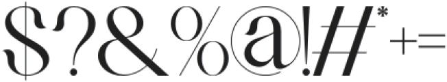 Chania Regular otf (400) Font OTHER CHARS