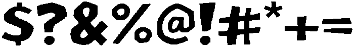 Chaos Block Regular otf (400) Font OTHER CHARS