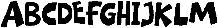 Chaos Block Regular otf (400) Font UPPERCASE