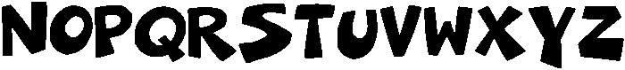 Chaos Block Regular otf (400) Font UPPERCASE