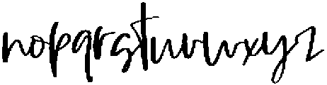 Chaotic Script Regular otf (400) Font LOWERCASE