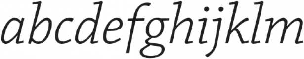 Chaparral Pro Light Italic otf (300) Font LOWERCASE