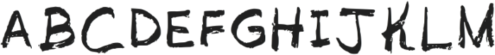 Charcoal Regular otf (400) Font UPPERCASE