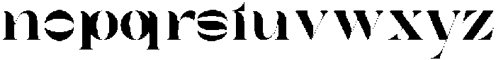 Charis Moderne Bold otf (700) Font LOWERCASE