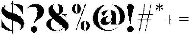 Charis Moderne Extra Bold otf (700) Font OTHER CHARS