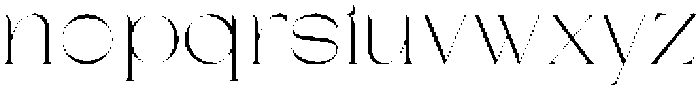 Charis Moderne Thin otf (100) Font LOWERCASE