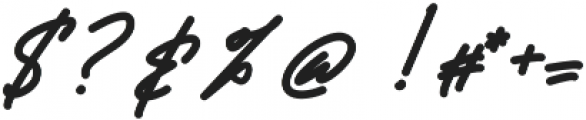 Charism Signature otf (400) Font OTHER CHARS