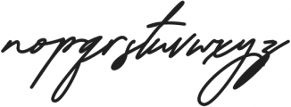 Charism Signature otf (400) Font LOWERCASE