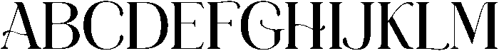 Charismatic font Regular otf (400) Font UPPERCASE