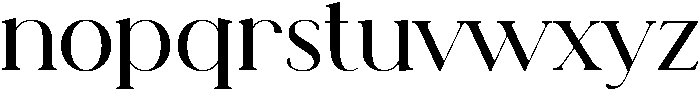 Charismatic font Regular otf (400) Font LOWERCASE