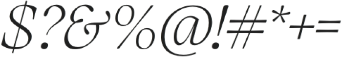 Charlea Extra Light Italic otf (200) Font OTHER CHARS