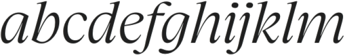 Charlea Light Italic otf (300) Font LOWERCASE