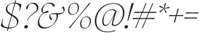 Charlea Thin Italic otf (100) Font OTHER CHARS