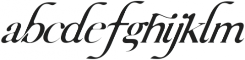 Charles Extra Italic otf (400) Font LOWERCASE