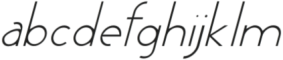 Charles Thin Italic otf (100) Font LOWERCASE