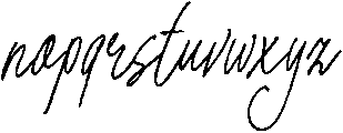 Charleston otf (400) Font LOWERCASE