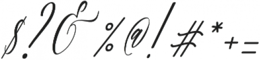 Charlotte Calligraphy Slant otf (400) Font OTHER CHARS