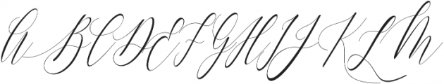 Charlotte Calligraphy Slant otf (400) Font UPPERCASE