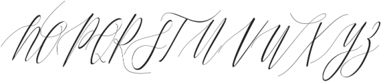 Charlotte Calligraphy Slant otf (400) Font UPPERCASE