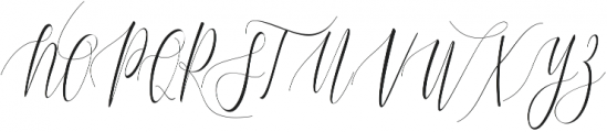 Charlotte Calligraphy ttf (400) Font UPPERCASE