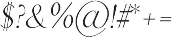 Charlton Light Italic otf (300) Font OTHER CHARS